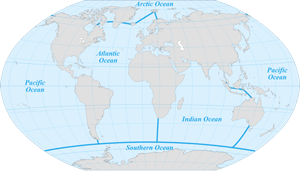 Петте океана на света