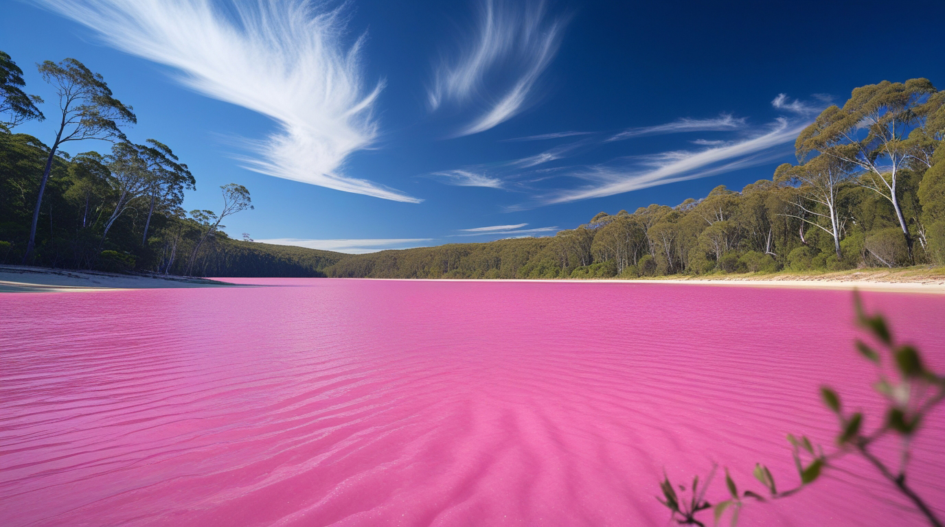 Озеро Хилиър, Австралия – розовото чудо на природата